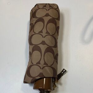 Coach Brown Signature Umbrella